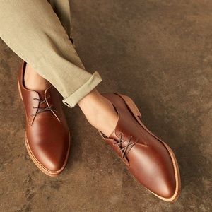 Nisolo James Oxford in Brandy Size 9